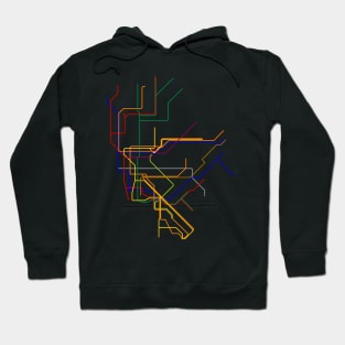 New York Subway Lines Hoodie